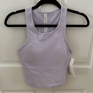 Lululemon Ebb to Street Cropped Tank - Size 6, Lavender Dew, NWT